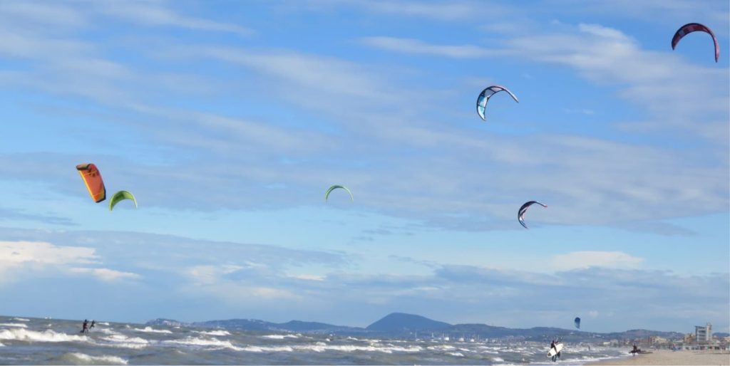 Kite surf à Saint Pierre la Mer